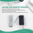 thumbnail image 3 of 2X Kit de Control Remoto Universal para Ventilador de Techo, Controlador de Luz de Ventilador de CC de Bajo Voltaje de 30 W, 6 Velocidades y Temporizador., 3 of 5