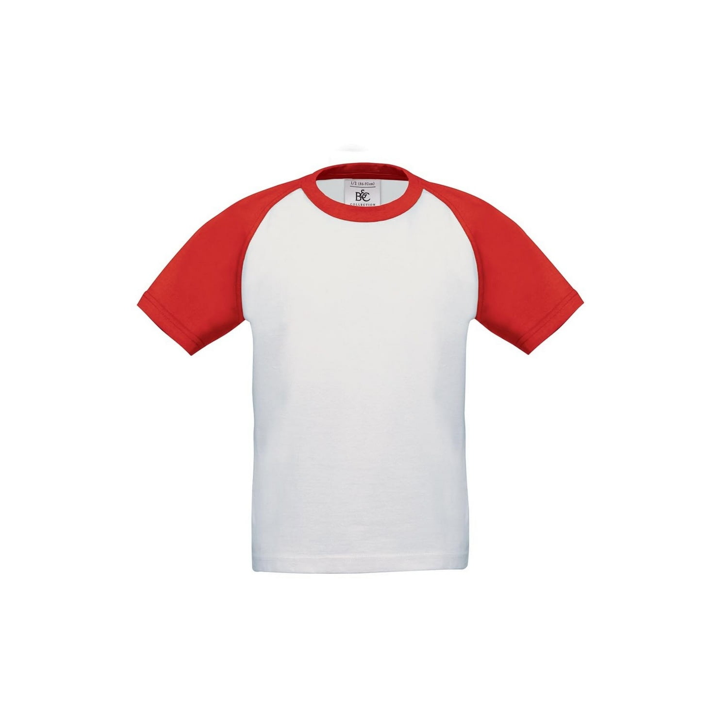 RW3489 B&C Childrens/Kids Boys Short Sleeve Baseball/Contrast Summer T-Shirt 