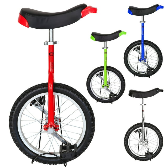 T4B FREESTYLE UNICYCLE 16-Inch Wheel - Leakproof Butyl Wheel Tire - Outdoor Sports Fitness Exercise Health