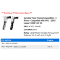 thumbnail image 2 of Variable Valve Timing VVT Solenoid Kit - Set of 2, Left and Right - Compatible with 2000 - 2004 Toyota Avalon 3.0L V6 2001 2002 2003, 2 of 2