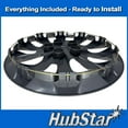 thumbnail image 3 of HubStar Hubcap Fits Nissan Sentra 2013-2019, Leaf 2013-2018, Premium Replica 16-inch Replacement, Gloss Black, 1 Piece, 3 of 6