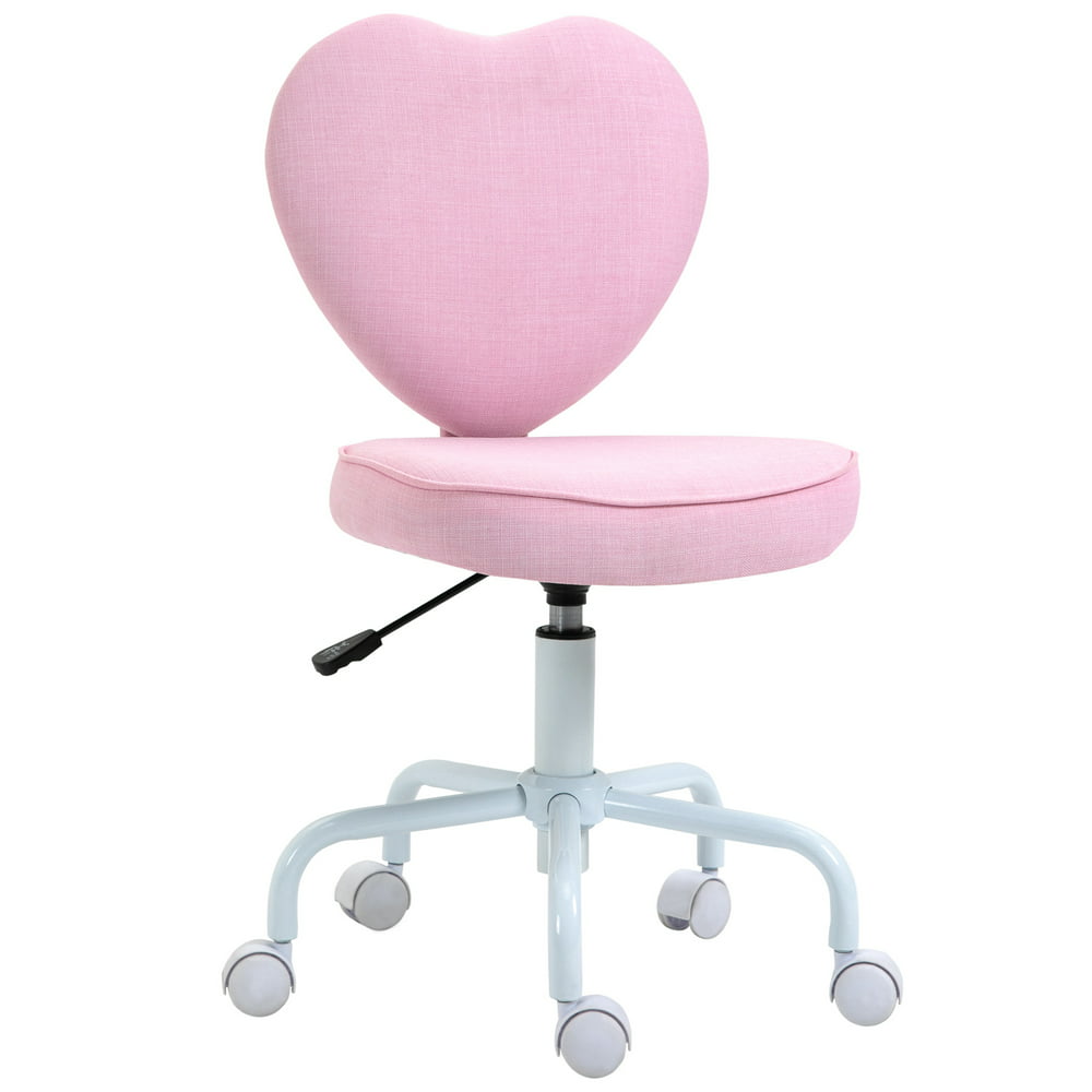 Heart Shaped Office Chair with Adjustable Height
