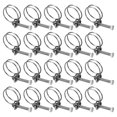 thumbnail image 1 of Uxcell 20-Pack Abrazadera de Manguera de Doble Alambre, Clips de Manguera de Acero Inoxidable 304 Ajustables para Manguera de Recolección de Polvo 28-32mm, 1 of 7
