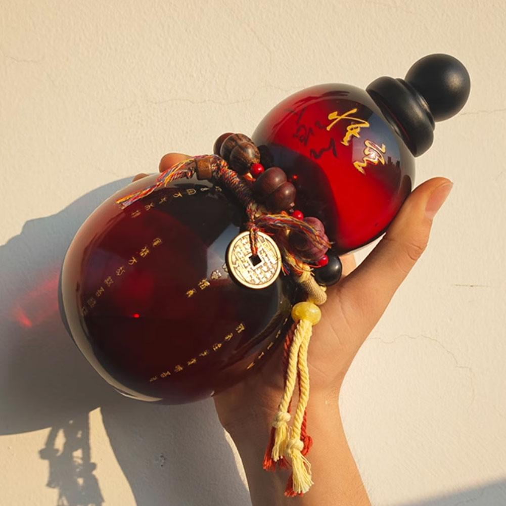 KKwercv Gourd Water Bottle, 28oz Gourd Style Water Bottle, Vintage Chinese Style Monkey King Water Bottle, Sports Gourd Water Bottle with Strap Waist Rope for Outdoor Travel W7I0