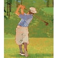 thumbnail image 2 of Unknown 12x13 White Modern Wood Framed Museum Art Print Titled - Golf - Drive, 2 of 4