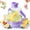Purple, variant on KANOHENO Multifunctional Transparent Water Bottle Ice Maker with Ice Tray,Portable Touch-Free Press Release Cup with Handle for Travel Outdoor Travel