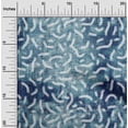 thumbnail image 2 of oneOone Silk Tabby Teal Blue Fabric Brush Stroke Sewing Craft Projects Fabric Prints By Yard 42 Inch Wide, 2 of 6