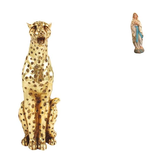 Escultura decorativa para centro de mesa, figura de animal, adorno de María, obra de arte de resina para decoración del hogar y la oficina.