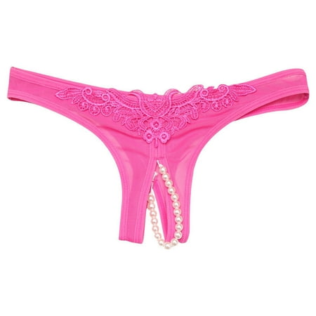 

Miluxas Clearance Women Sexy Lace Underwear Lingerie Thongs Panties Ladies Underwear Underpants Hot Pink One Size(One Size)