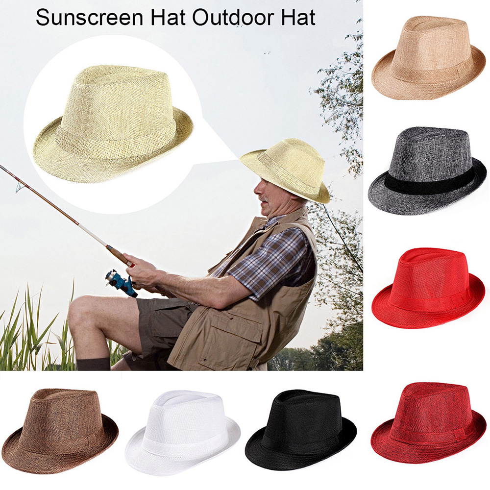 Christmas Savings! EINCcm Panama Fedora Hat, Sun Hats Straw Fedora