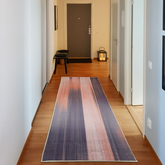 Earth Tones Decorative Rug, Abstract Modern Design Ombre Inspired Smooth Color Transitions, Quality Carpet for Bedroom Dorm and Living Room, 6 Sizes, Pale Eggplant, by Ambesonne