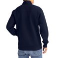 thumbnail image 2 of Men's-Cutter & Buck  Navy Xavier Musketeers Roam Eco Recycled Quarter-Zip Pullover, 2 of 2