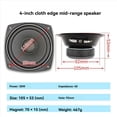 thumbnail image 3 of 2X Altavoz de 4 Pulgadas, 30 W, 4 Ω, Altavoz de Audio de Rango Medio, Unidad de Altavoz de Sonido, Altavoz de Rango Medio Estéreo de Música HiFi, 3 of 5