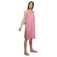 thumbnail image 5 of Moomaya Solid Sleeveless Nightdress For Ladies Button Placket Nightwear, 5 of 6
