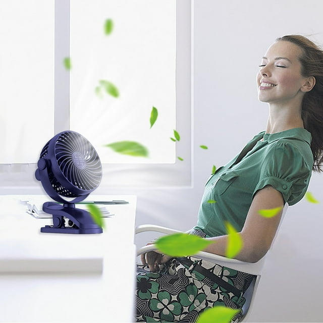 Sokhug Fans For Partout Débit d'Air Puissant Ventilateur de Table Oscillant Silencieux Ventilateur de Chambre Inclinaison Réglable à 720 Degrés 3 Vitesses