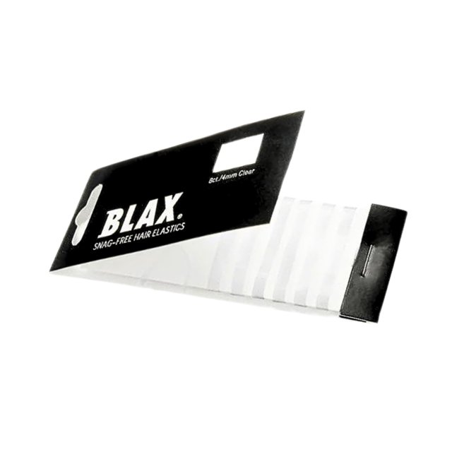 Blax Gomas para el Cabello Snag-Free Pack de 8 Gomas para el Cabello Transparentes