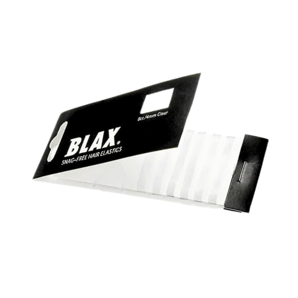 Blax Gomas para el Cabello Snag-Free Pack de 8 Gomas para el Cabello Transparentes