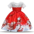 thumbnail image 4 of WEAIXIMIUNG Robes pour Adolescents pour Graduation Robe de Concours Blanche pour Enfants Filles Robe de Fête de Danse de Noël 4-5 Ans, 4 of 5