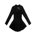 thumbnail image 5 of iiniim Women's Adult Long Sleeve Figure Ice Skating Dress Gymnastics Ballet Dance Leotard Dresses, 5 of 7
