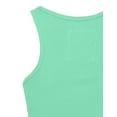 thumbnail image 5 of J. METHOD Women's Tank Top Sleeveless Racerback Basic Stretch Comfy Slim Fitted Ribbed Knit Tops Workout Yoga T Shirt NEWT386 Mint 3X, 5 of 6