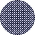 thumbnail image 1 of Ahgly Company Tapis d'Intérieur Lavables en Machine, Ronds, Bleu Nuit Transitionnel, Ronds de 5 Pi, 1 of 7