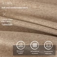 thumbnail image 5 of Rectangle Tablecloth Washable Wrinkle Resistant and Water Proof Table Cloth Decorative Linen Fabric Tablecloths for Dining Parties Kitchen Wedding and Outdoor Use (khaki, 55x87 in), 5 of 5