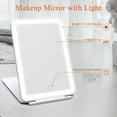 thumbnail image 6 of MATEPROX Travel Makeup Mirror with LED Light, Compact Portable Tabletop Cosmetic Beauty Mirrors, 6 of 8