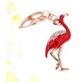 thumbnail image 4 of HTOOQ Red Flamingo Shape Keychains Rhinestone Key Rings Fashion Key Holder Craft Pendant Alloy Keyring Crystal Hanging Ornaments Gift Key Chain Accessory, 4 of 9