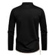 thumbnail image 5 of pstuiky camisas de manga larga para hombre, Suéter informal de manga larga con cuello redondo y cordón ajustable de color liso para hombre Tops casuales para hombres xl, 5 of 6