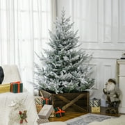 HOMCOM 6 Foot Artificial Christmas Tree Holiday Xmas Tree with Pine Shape