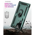thumbnail image 5 of Feishell Hybrid Armor Phone Case for Samsung Galaxy S25 Edge,Military Grade Shockproof 360 Rotatable Metal Ring Holder Kickstand Support Magnetic Car Mount Dual Layer Protective Phone Cover,Darkgreen, 5 of 7