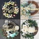 thumbnail image 3 of Letrero de madera de Hello para decoración de puerta, 1 piezas, colgante con letras de bienvenida para el hogar, boda, fiesta de cumpleaños, suministros de corona, 3 of 4