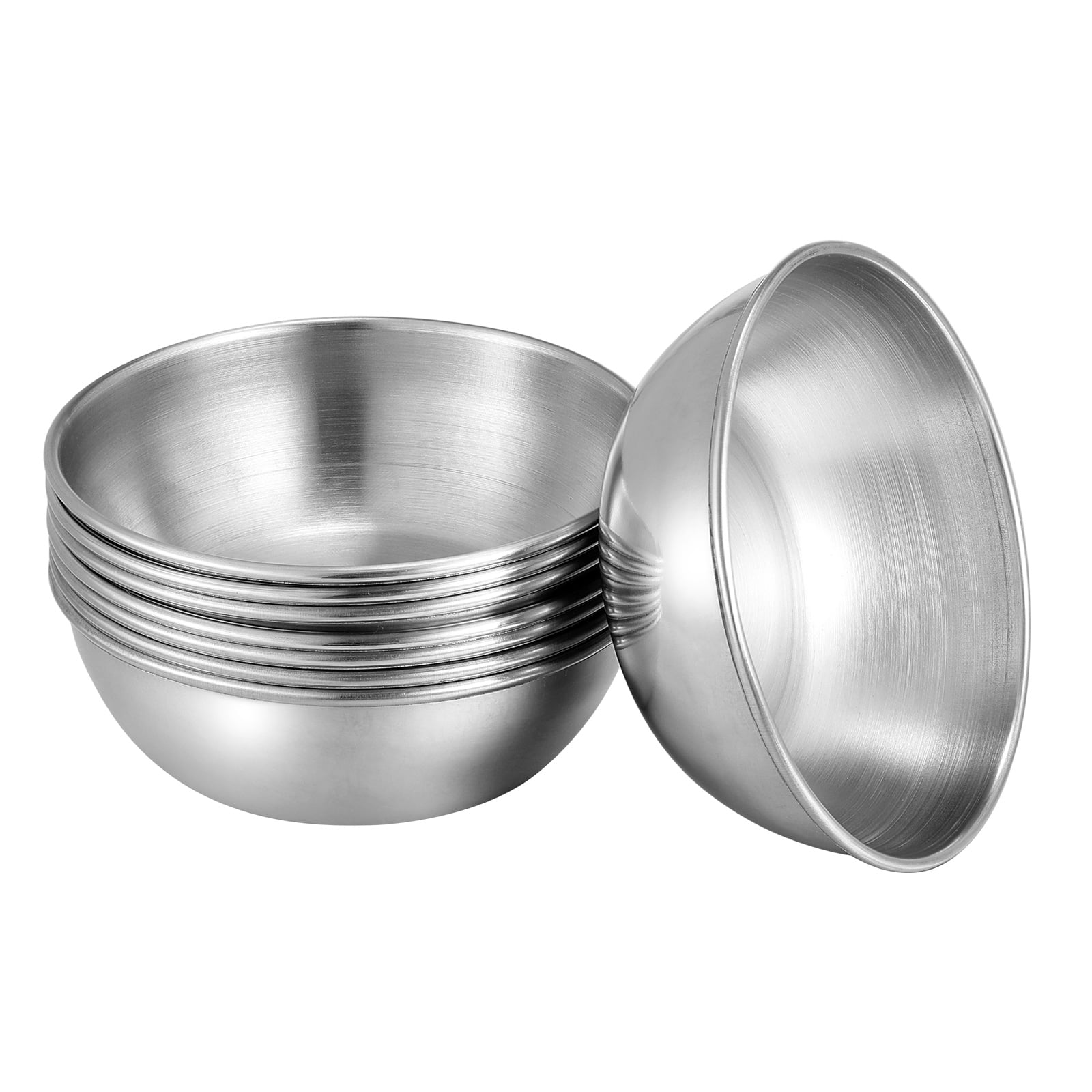 Stainless Steel Seasoning Dish Sauce Snack Plates Dip Dishes Saucer Tray Divided