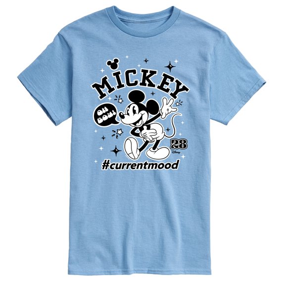 Disney - Mickey Mouse - Hashtag Current Mood - Men's Short Sleeve Graphic T-Shirt