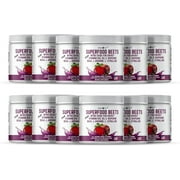 Peacock Max Organic Beetroot Powder Supplement – 10.59 oz (Pack of 12), Nitric Oxide Booster for Circulation & Heart Health