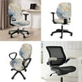 thumbnail image 2 of SCRAWLGOD Abstract Watercolor Anti-Slip Computer Chair Cover with Arm Rest Slipcovers Comfortable Desk Chair Seat Protector Stain Resistant Boss Chair Covers, 4 Pieces, 2 of 7