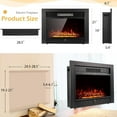 thumbnail image 4 of YODOLLA 28.5" Fireplace Electric Embedded Insert Heater with Remote Control and Timer, 4 of 10