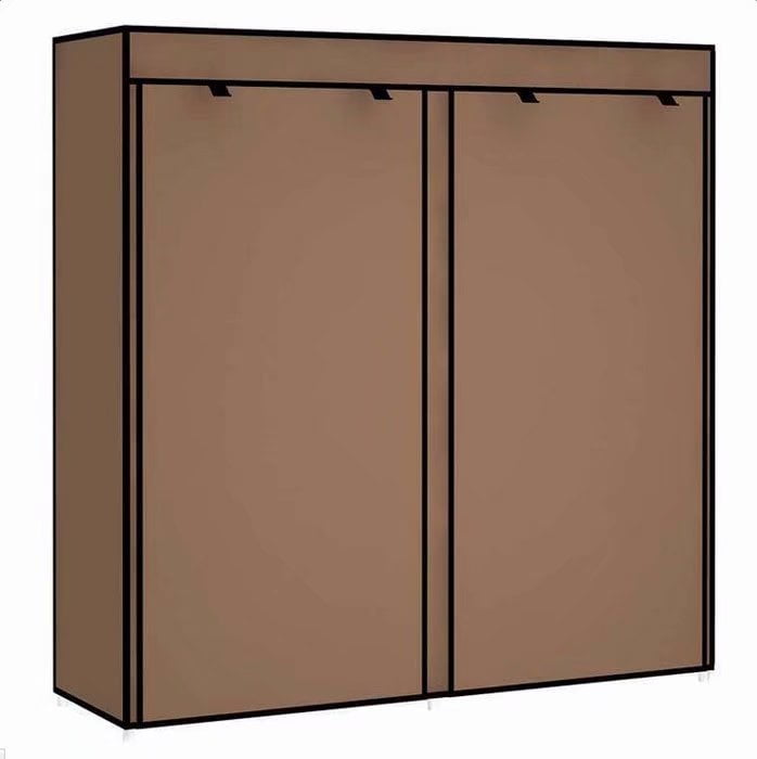 Clearance！Double Rows 9 Lattices Combination Style Shoe Cabinet Coffee