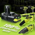 thumbnail image 4 of 2Packs 3.6Ah Lithium Battery Replacement for Ryobi 18V Battery P102 P103 P104 P105 P107 P108 P109 P122 Compatible with Ryobi 18V Cordless Power Tools, 4 of 7