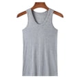 thumbnail image 5 of Taqqpue 3 PC Men's Shirt Tanks Casual Solid Color Cotton Tank Tops Moisture-Wicking Sleeveless Undershirts Tank Shirt for Men, 5 of 6
