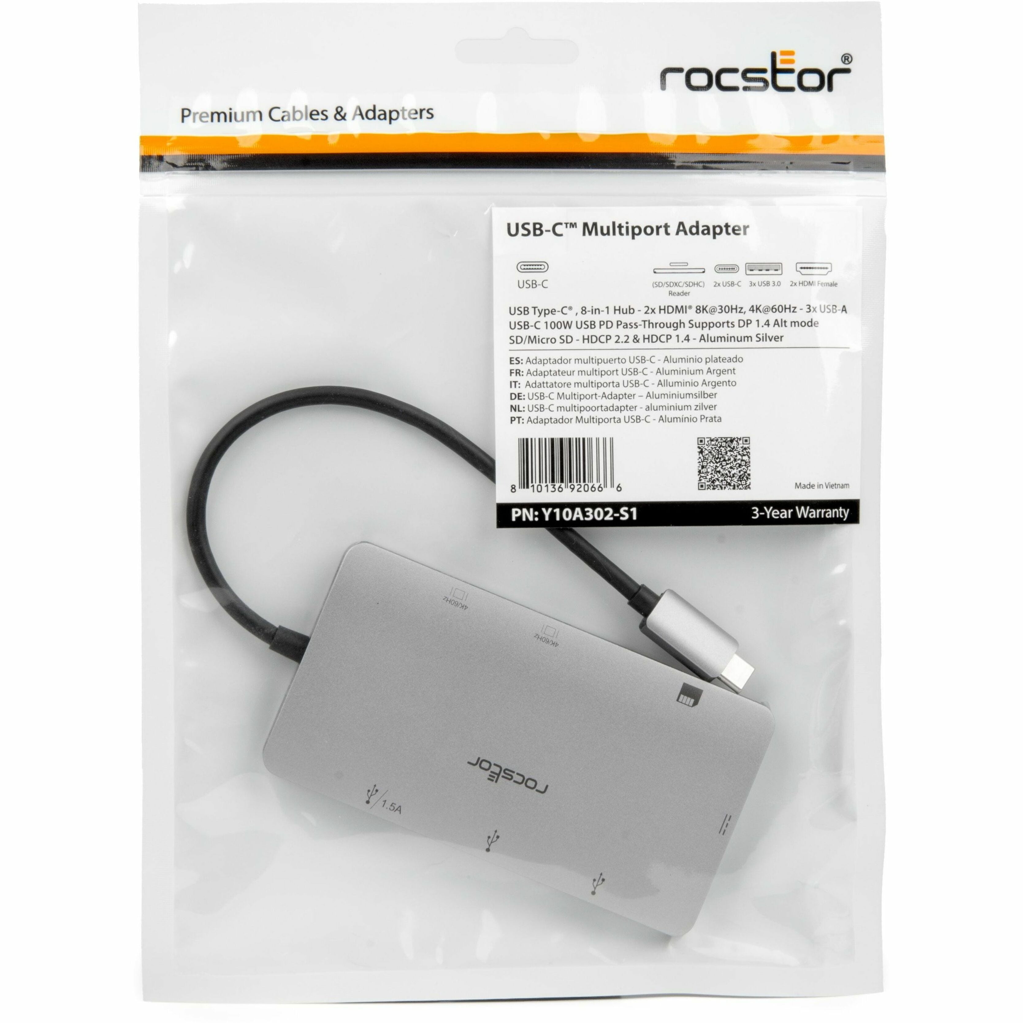 Rocstor USB C Multiport Adapter