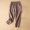 Coffee, variant on Kiplyki Wholesale Womens Capris Women's Solid Color Pocket Cotton And Linen Radish Harlan Pants