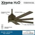 thumbnail image 6 of Outdoor Ceiling Fan In Transitional Style 13.5 Inches Tall By 65 Inches Wide-Oil Rubbed Bronze Finish-Oil Rubbed Bronze Blade Color Minka Aire Fans, 6 of 10