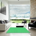 thumbnail image 7 of Ahgly Company Machine Washable Indoor Square Transitional Neon Green Area Rugs, 4' Square, 7 of 7