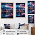 thumbnail image 4 of Designart "Empire State Pink New York" Cityscapes Floater Framed Wall Art Print, 4 of 7