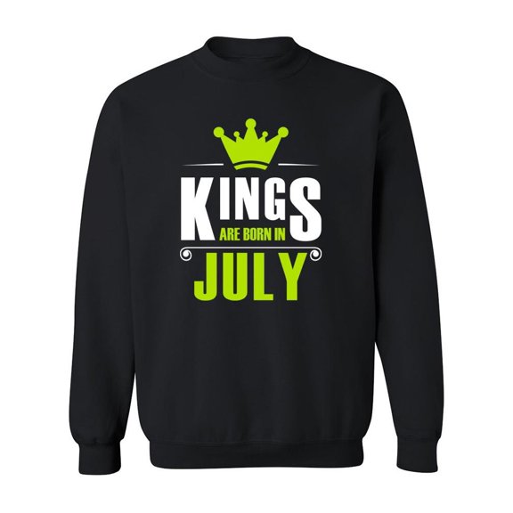 Kings Are Born In July Design Sweatshirt Men -Image by Shutterstock, Male x-Large