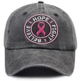thumbnail image 2 of Miaoju Cancer Hats for Women Embroidered Adjustable Cancer Awareness Hope Hat Cancer Gifts for Woman, 2 of 4