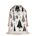 thumbnail image 2 of Christmas Bags Drawstring,White Christmas Tree and Snowflake Pattern Large Xmas Christmas Gift Bags,Reusable for Xmas and New Year Party Favors and Supplies,27.6" X 19.7", 2 of 5