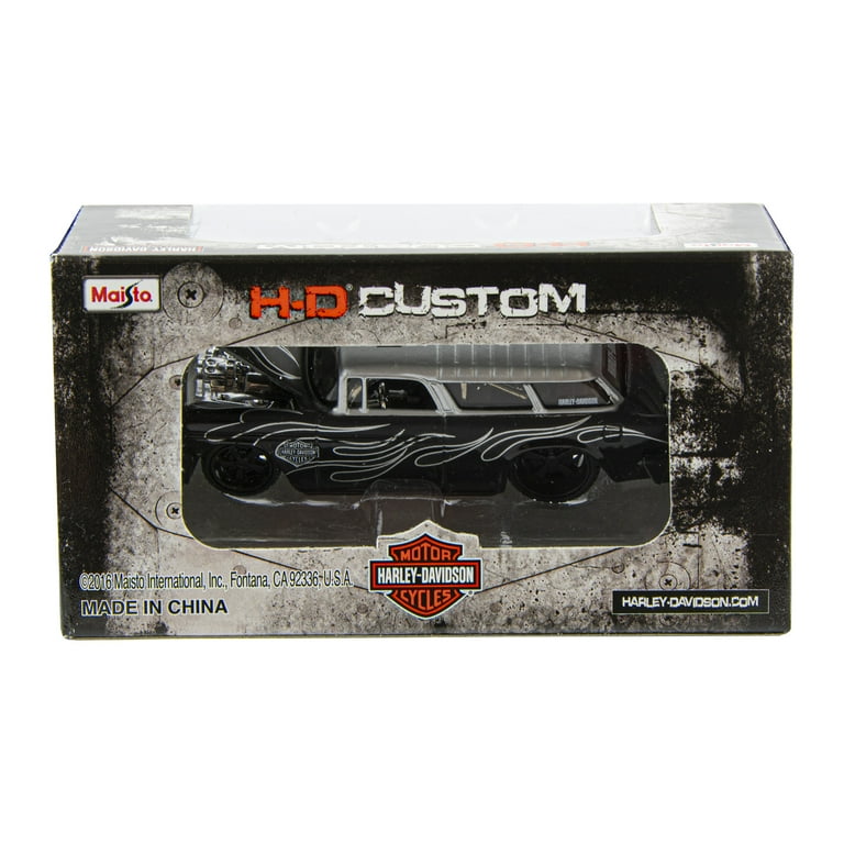Maisto 1:64 Harley Davidson Custom 1955 Chevrolet Nomad Car
