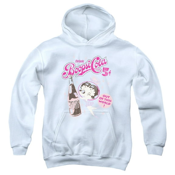 Betty Boop - Boopsi Cola - Youth Hooded Sweatshirt - Large